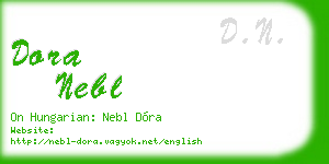 dora nebl business card