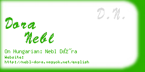 dora nebl business card